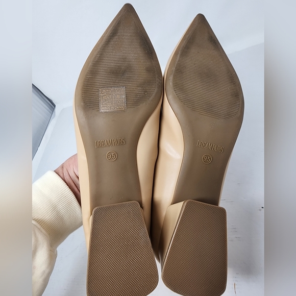 Dream Pairs New Offuce Shoes Chunky Heels Closed Toe Work Modest Nude 9.5 - Picture 6 of 8